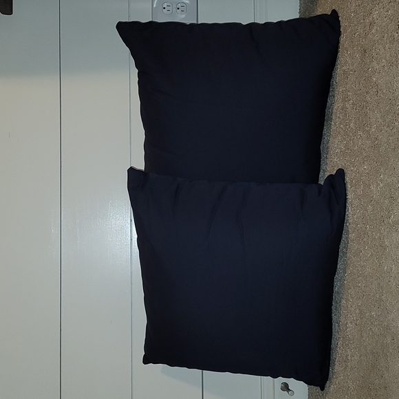 Sunbrella by Pottery Barn Outdoor Navy Throw Pillows - Picture 1 of 4